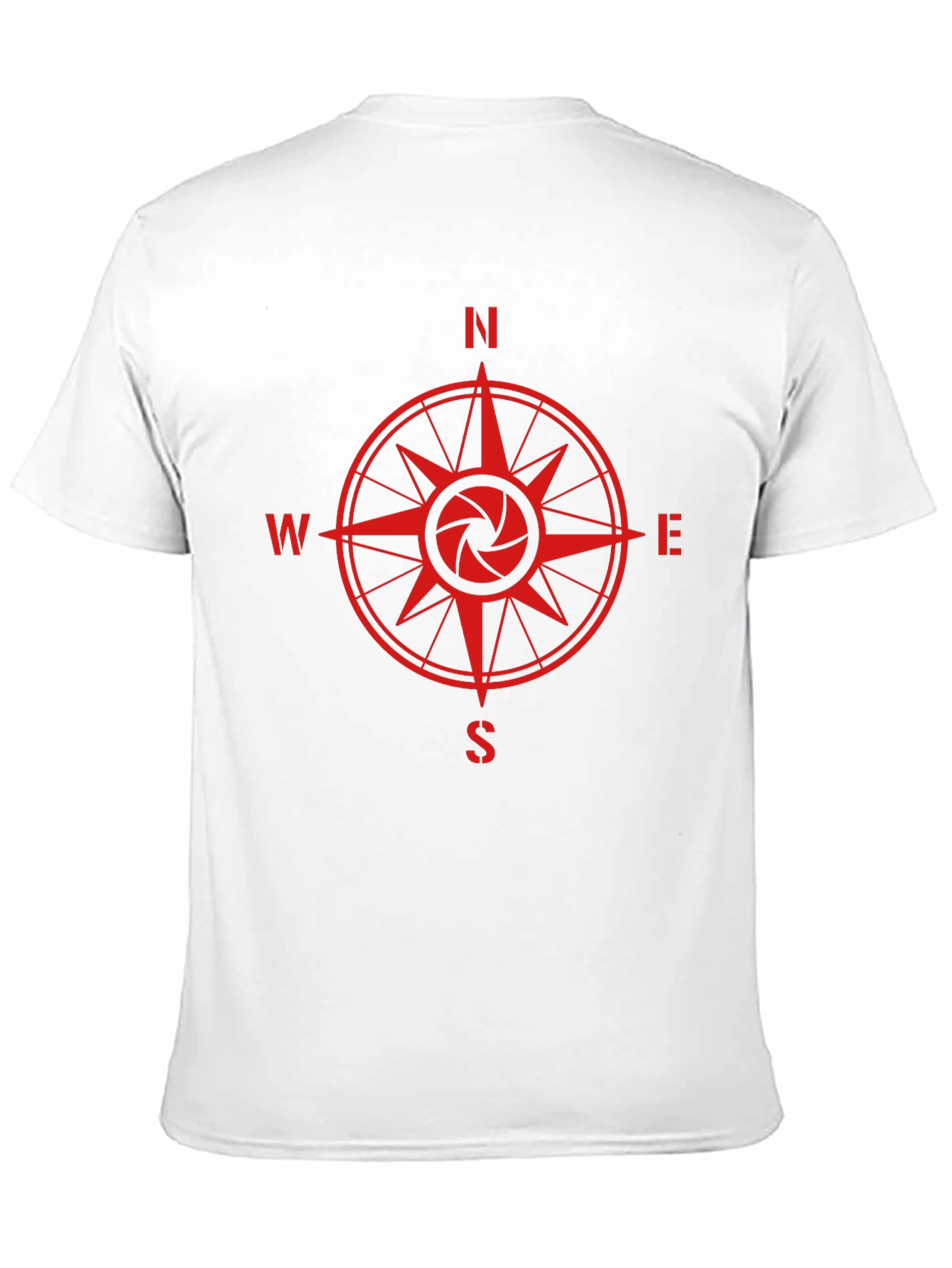 Compass Rose Camera Shutter Graphic T-Shirt