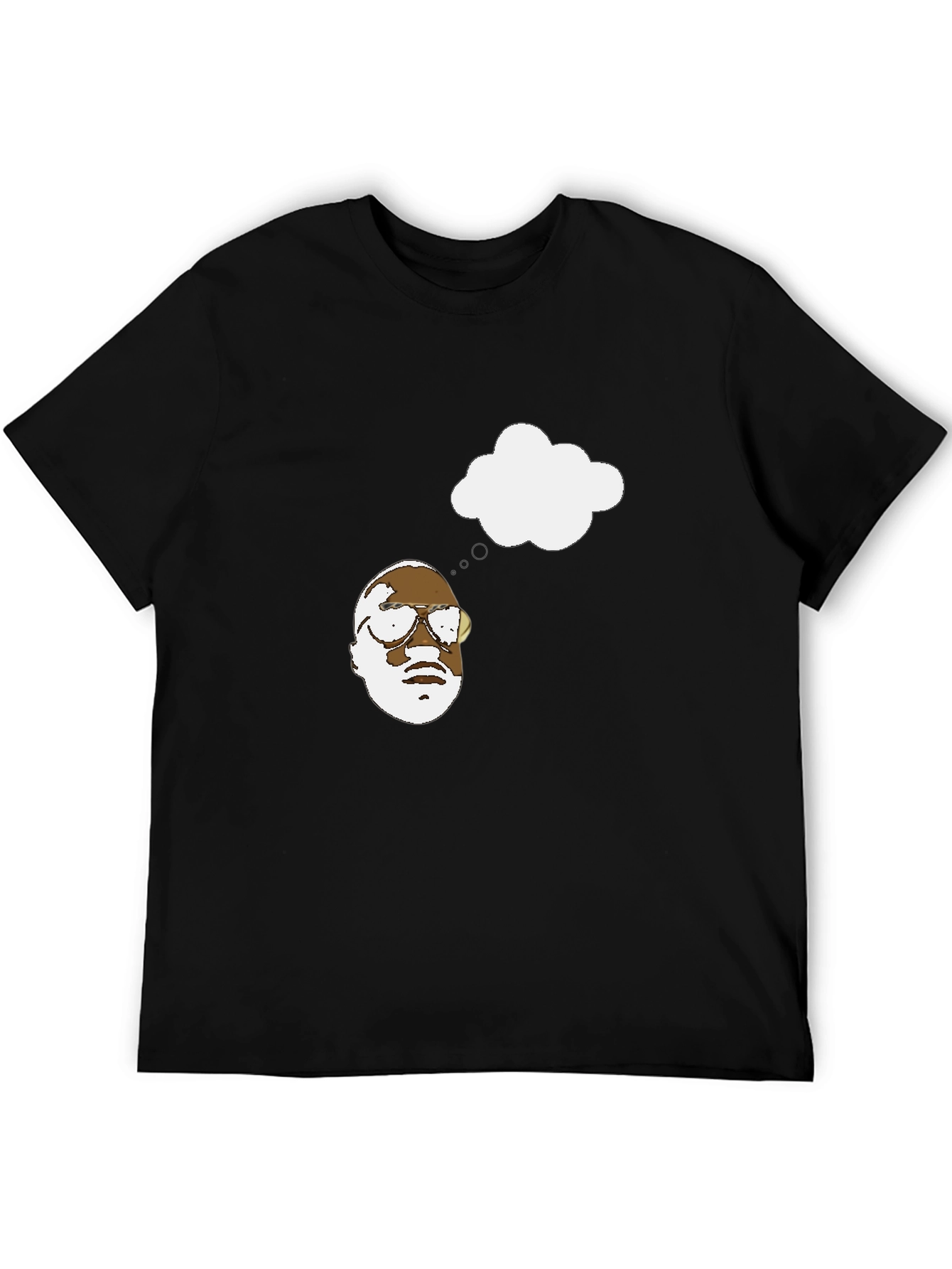Thinking Man Graphic Black T-Shirt