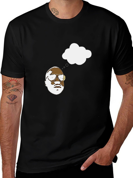 Thinking Man Graphic Black T-Shirt
