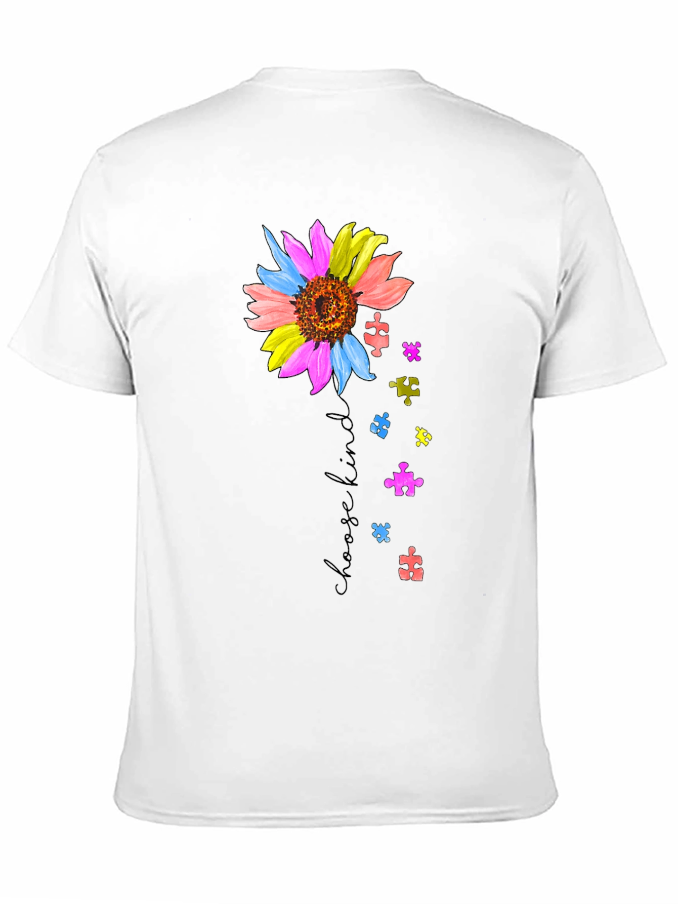 Choose Kind Sunflower Autism Awareness T-Shirt