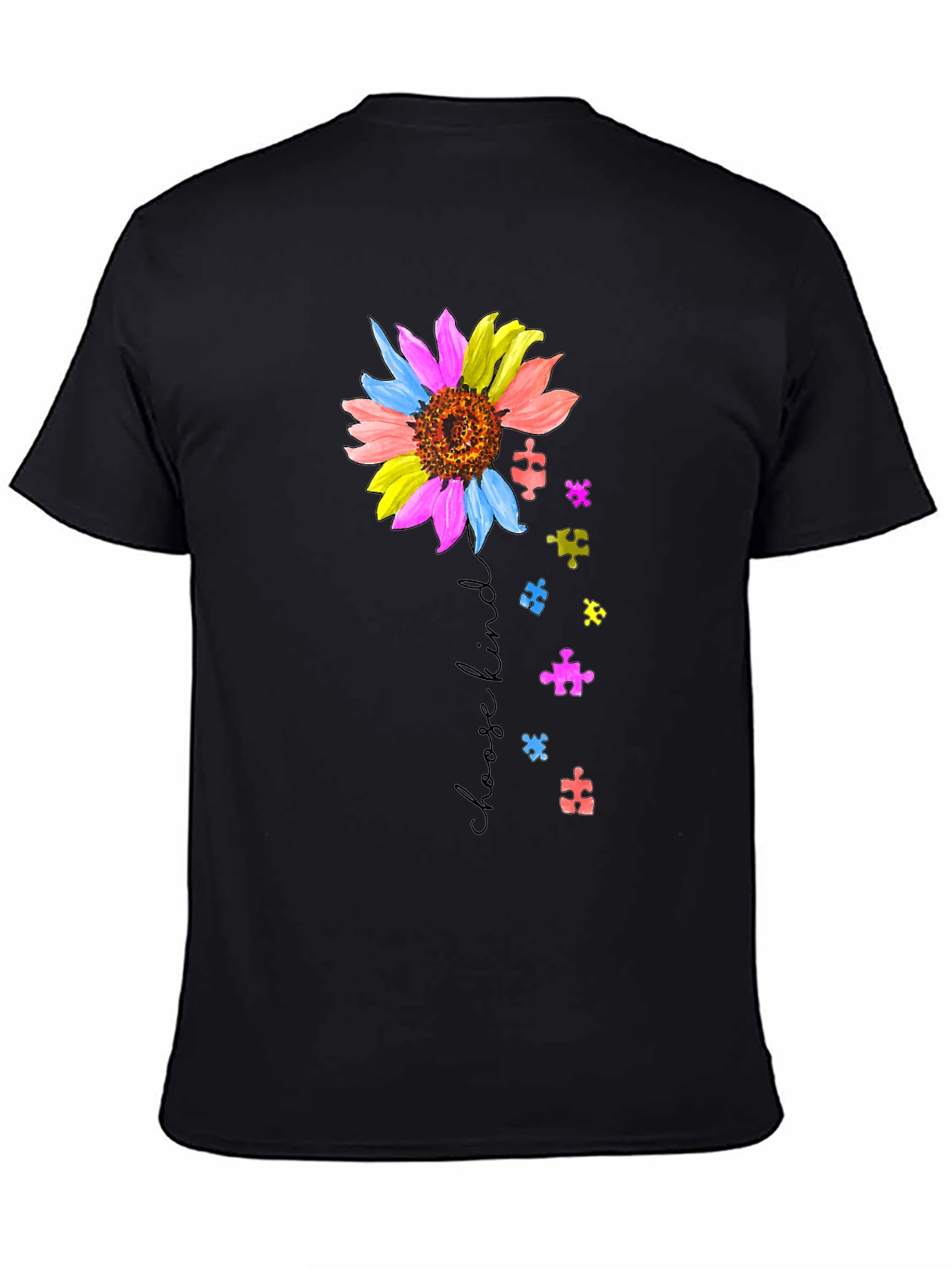 Choose Kind Sunflower Autism Awareness T-Shirt