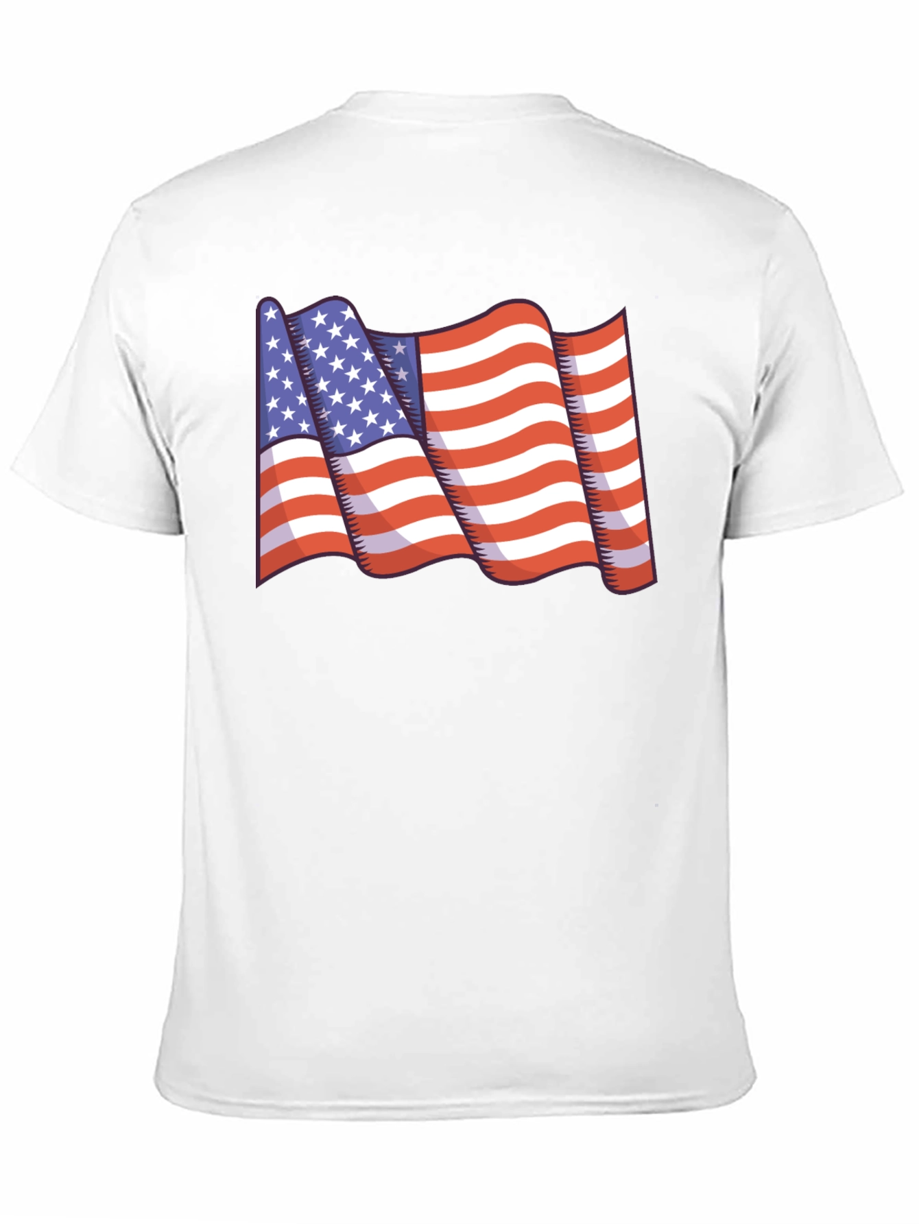 American Flag Graphic T-Shirt - Patriotic Design