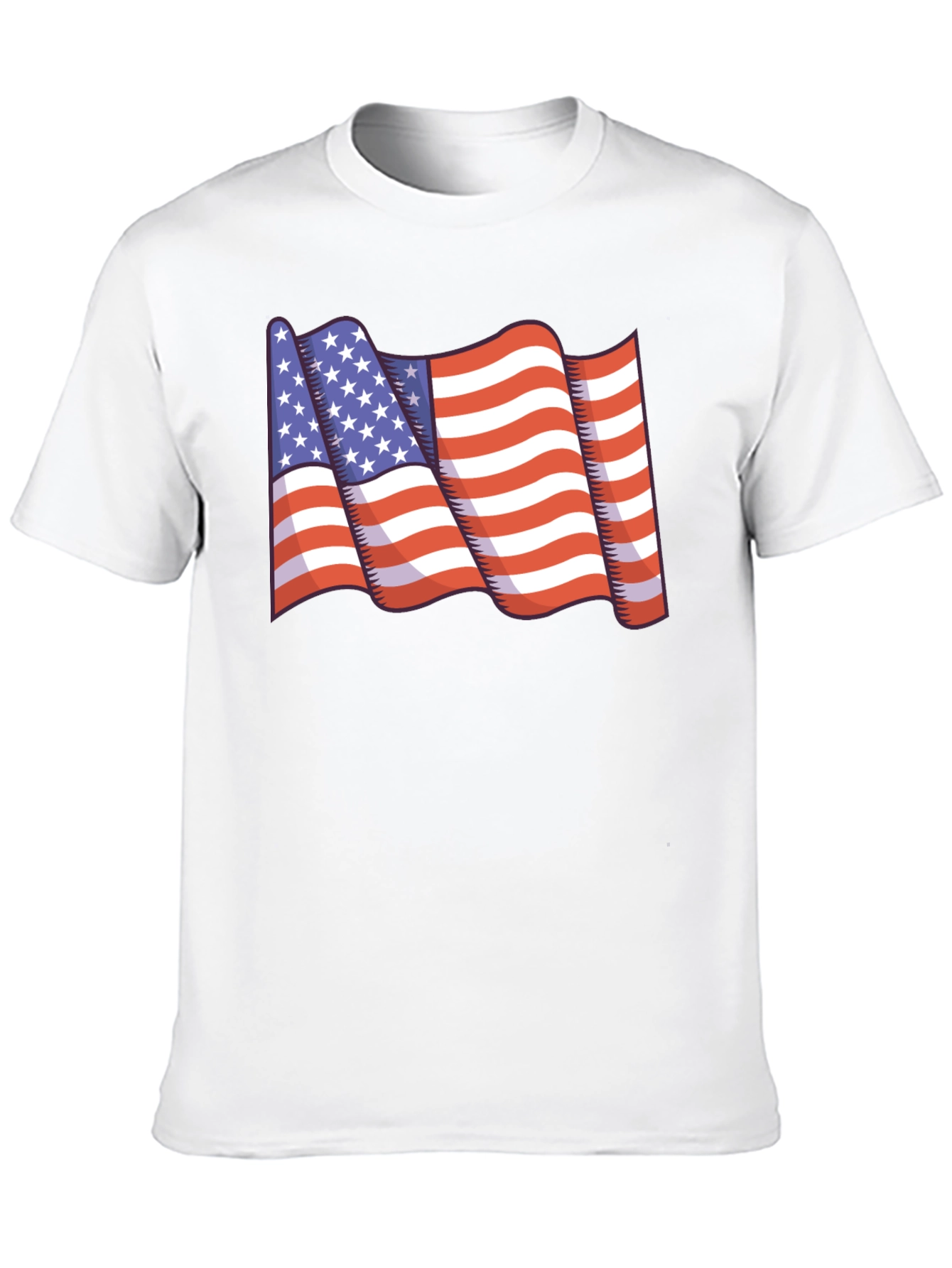 American Flag Graphic T-Shirt - Patriotic Design