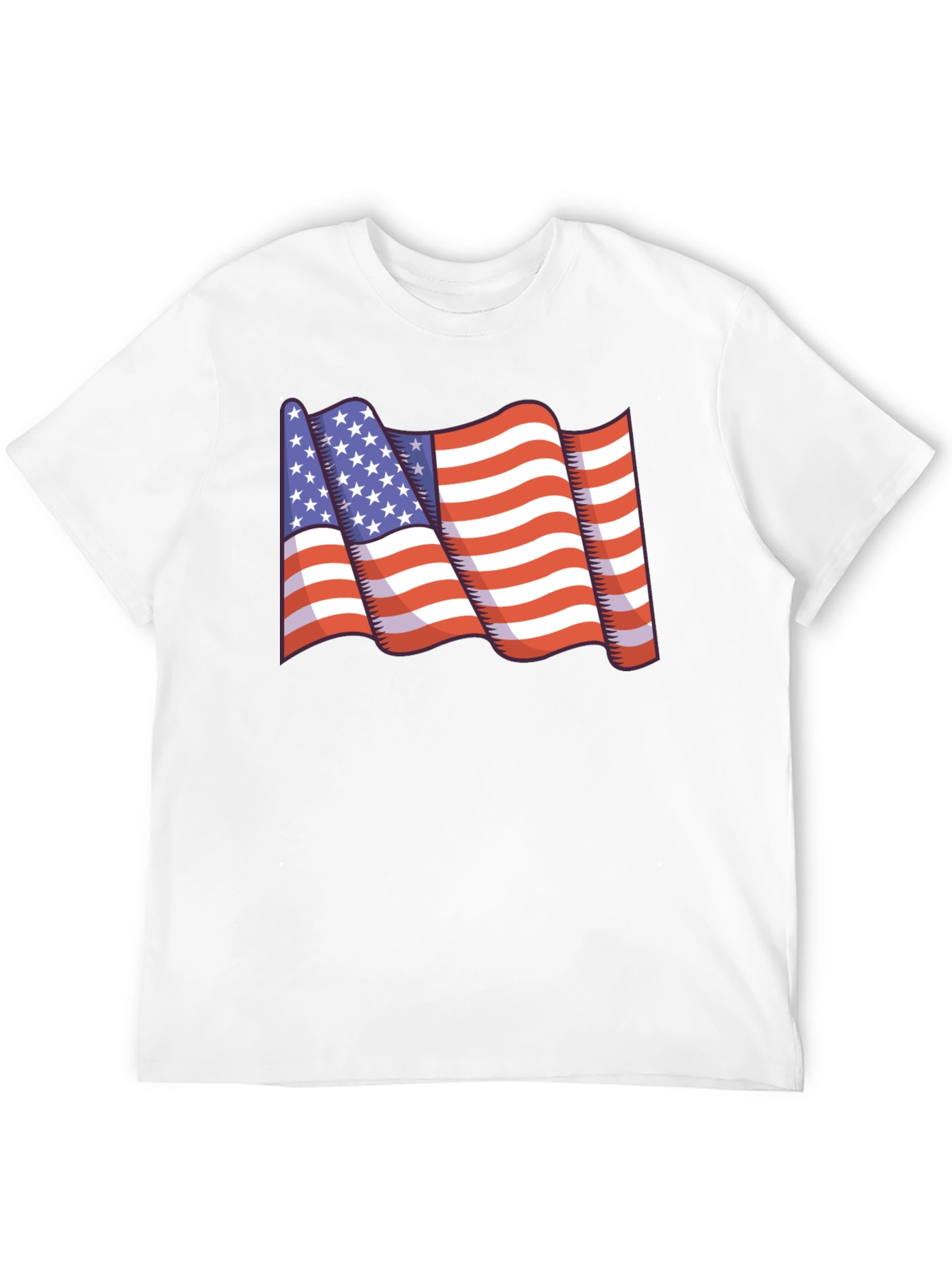 American Flag Graphic T-Shirt - Patriotic Design