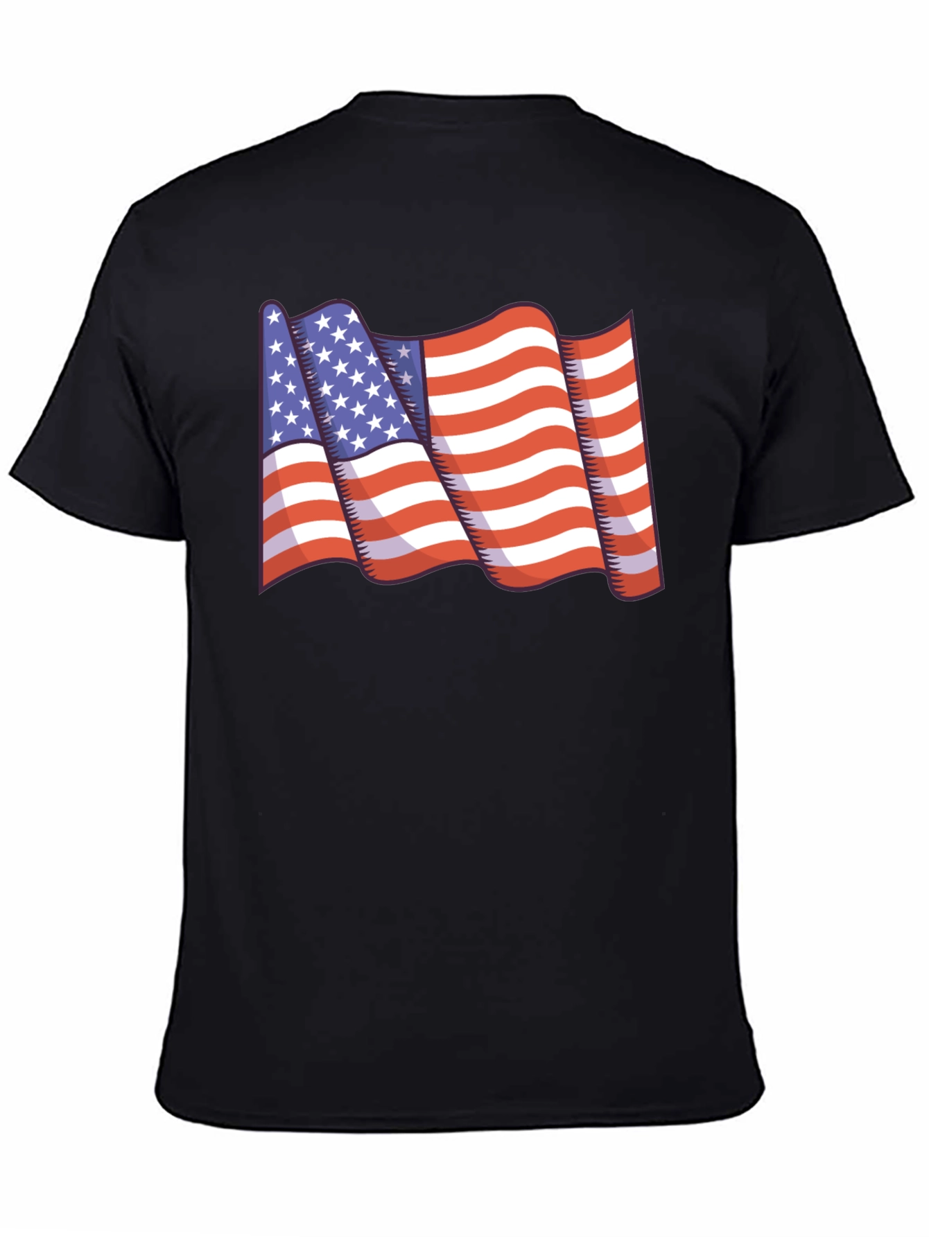 American Flag Graphic T-Shirt - Patriotic Design