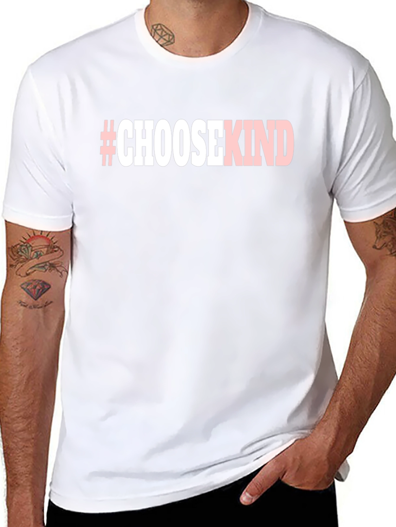 #ChooseKind Black Graphic Tee - Spread Positivity