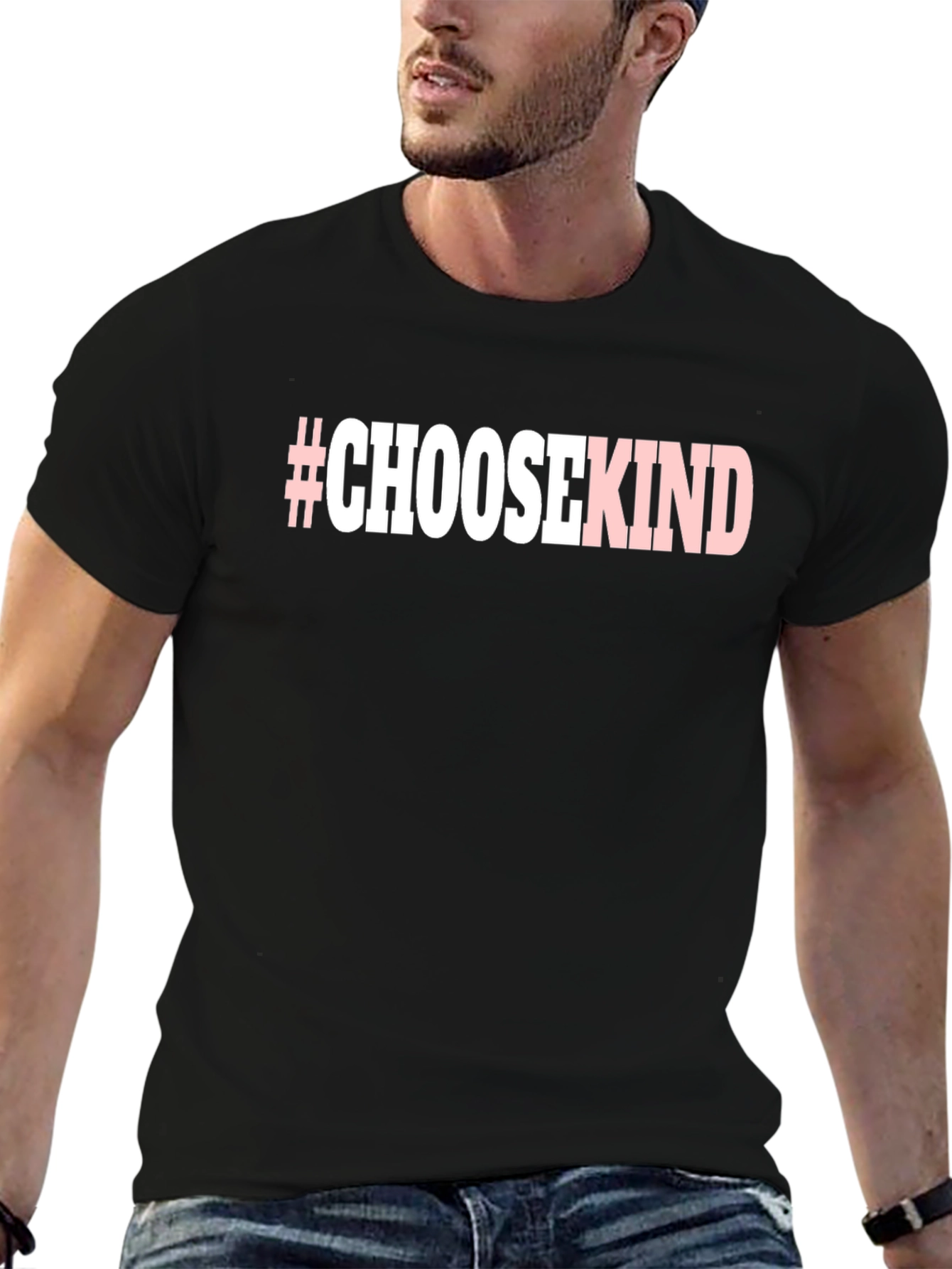 #ChooseKind Black Graphic Tee - Spread Positivity