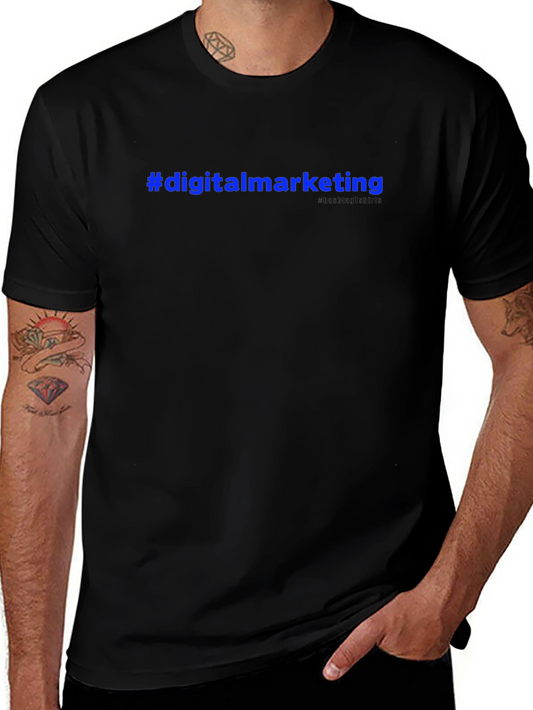 #digitalmarketing Hashtag T-Shirt - Black