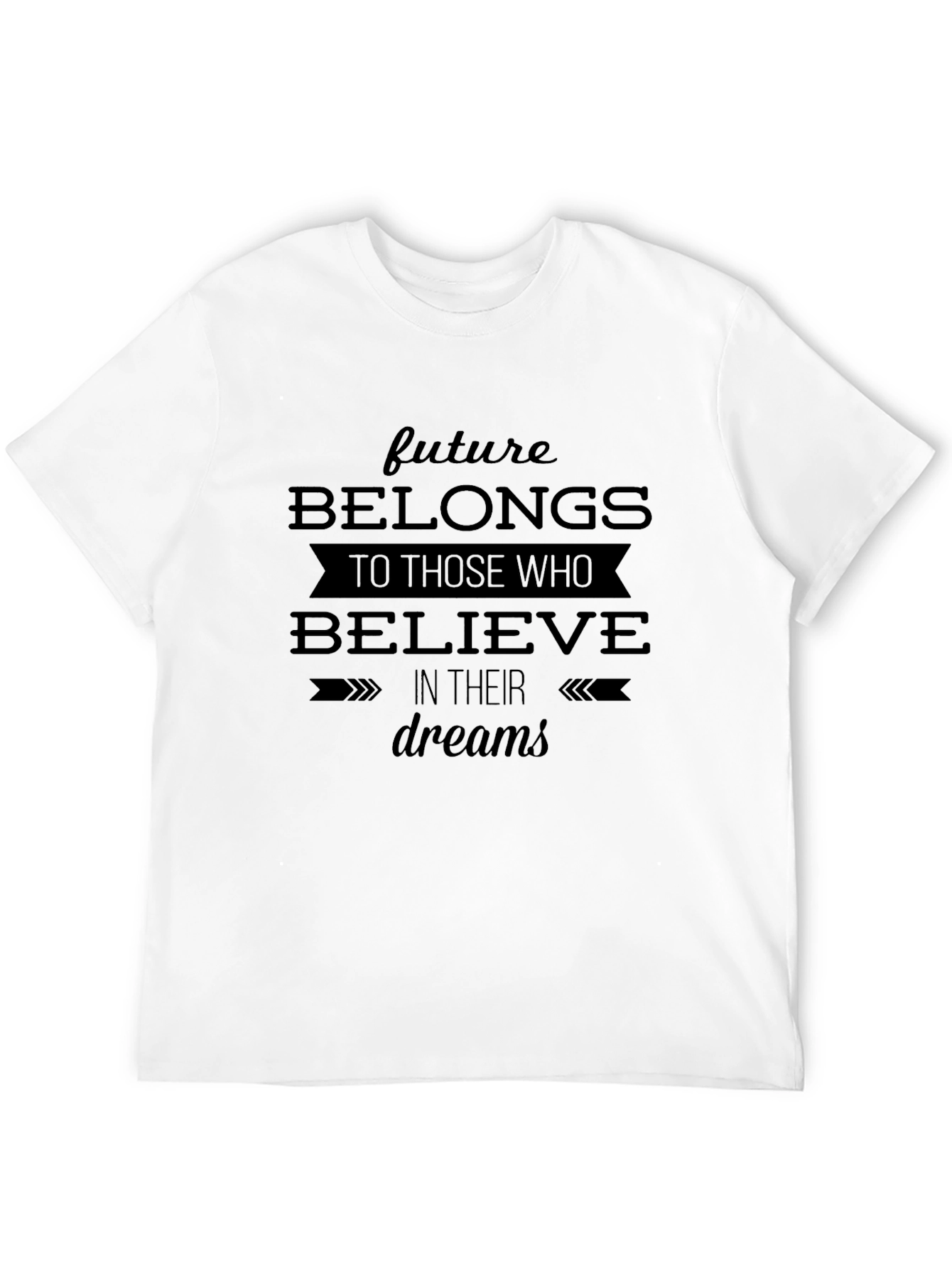 Believe in Your Dreams Black Graphic Tee