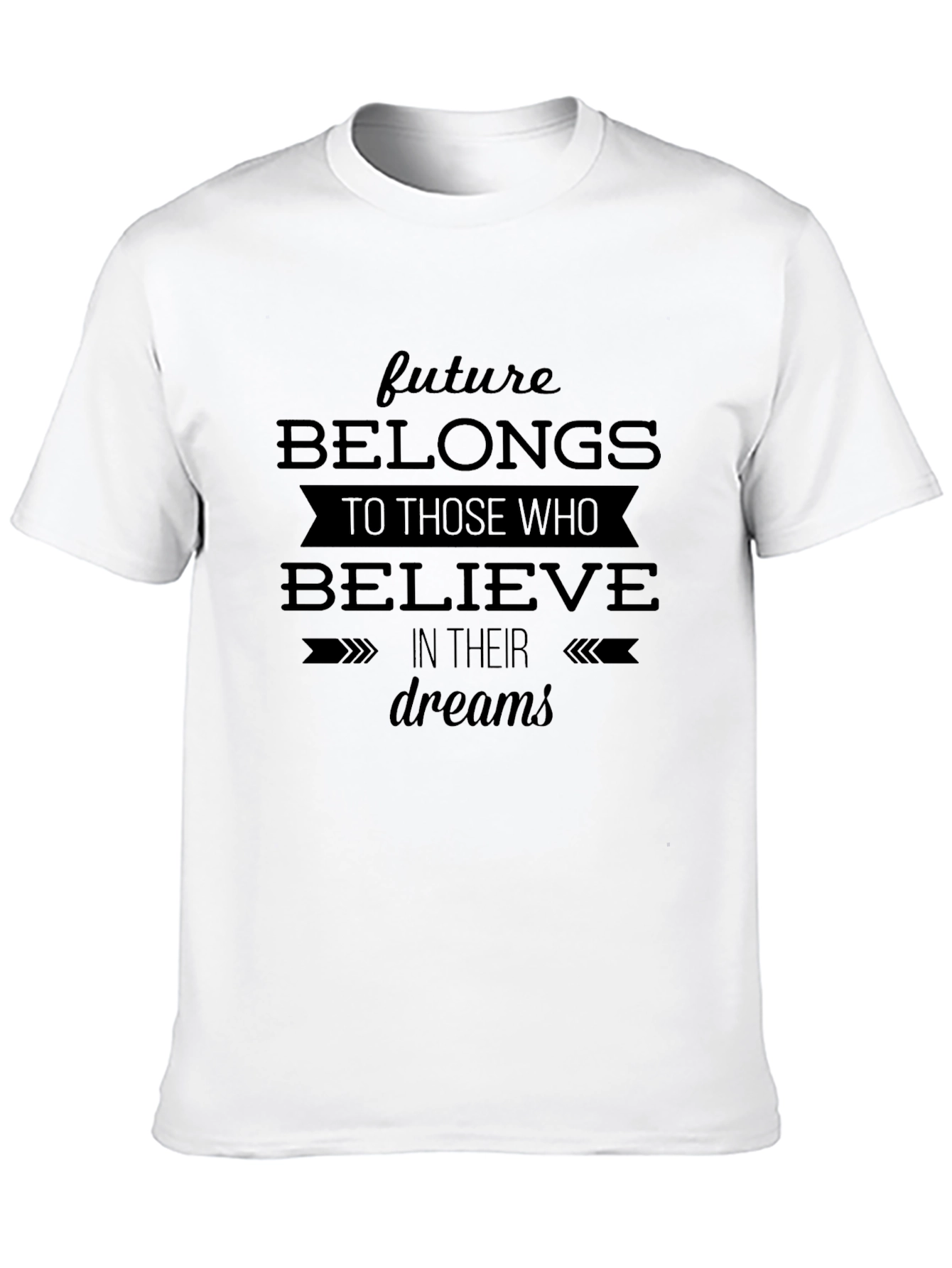 Believe in Your Dreams Black Graphic Tee
