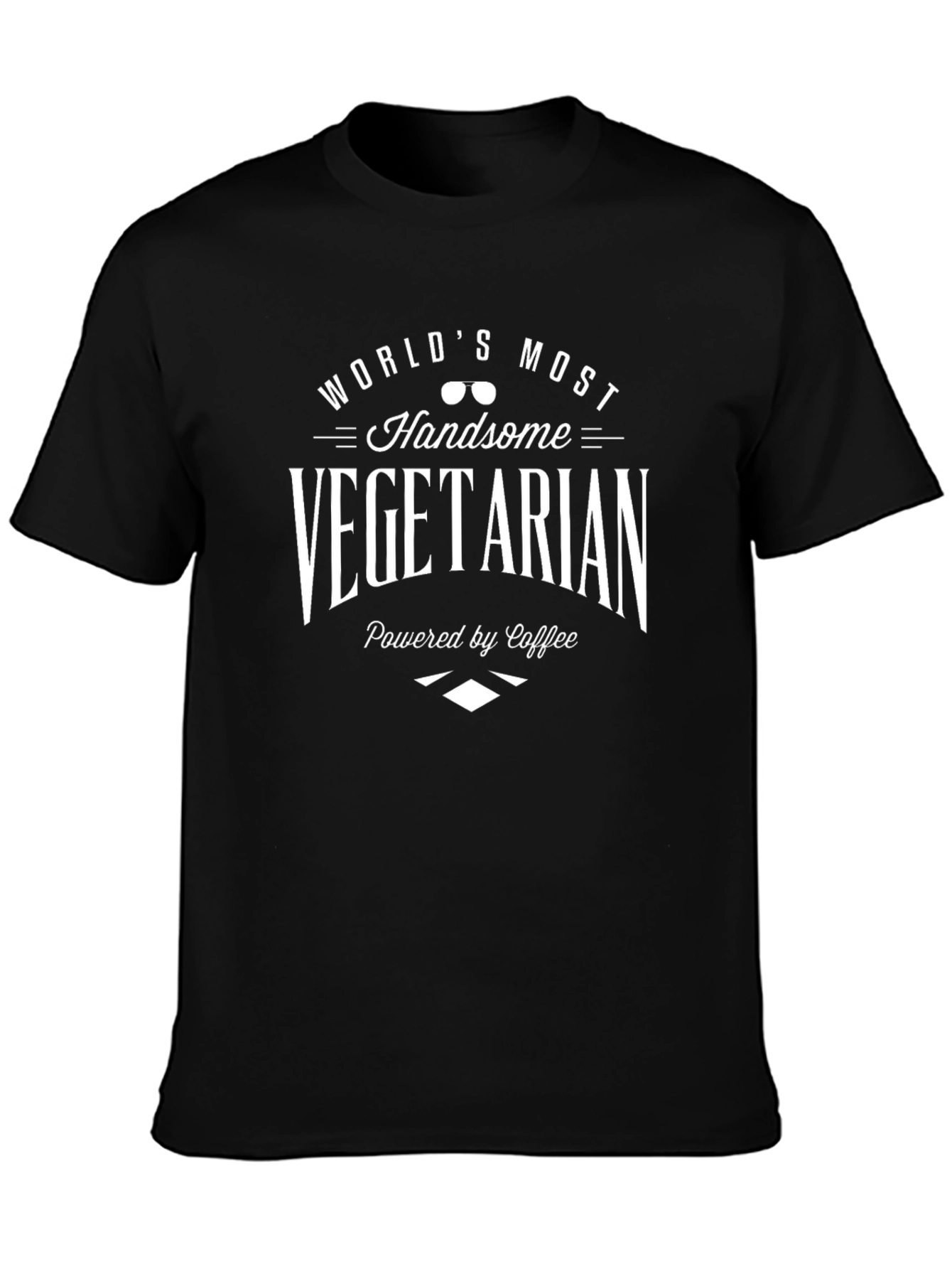 Worlds Most Handsome Vegetarian - Funny Graphic Tee