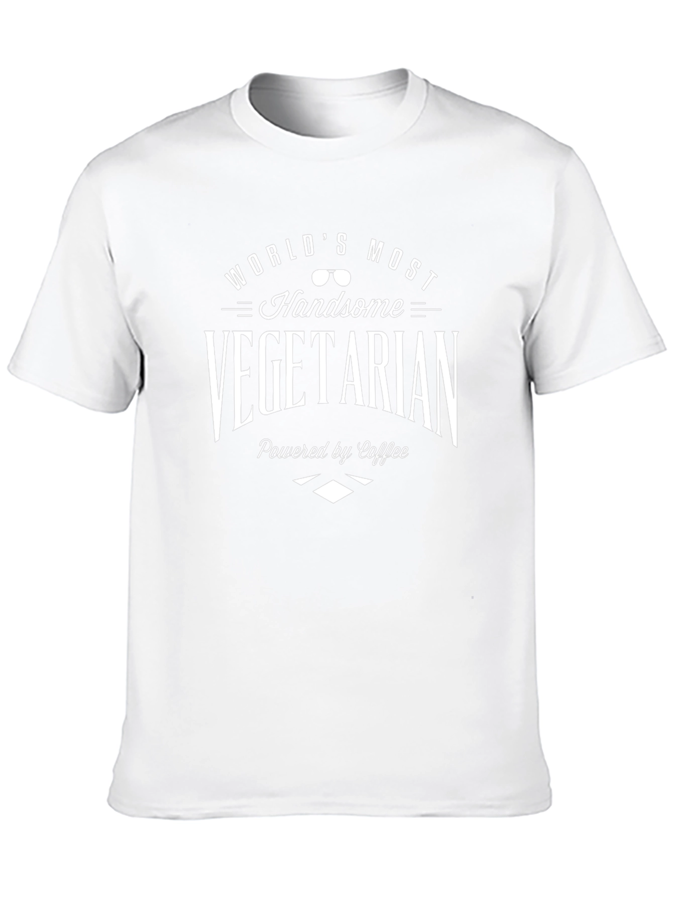 Worlds Most Handsome Vegetarian - Funny Graphic Tee