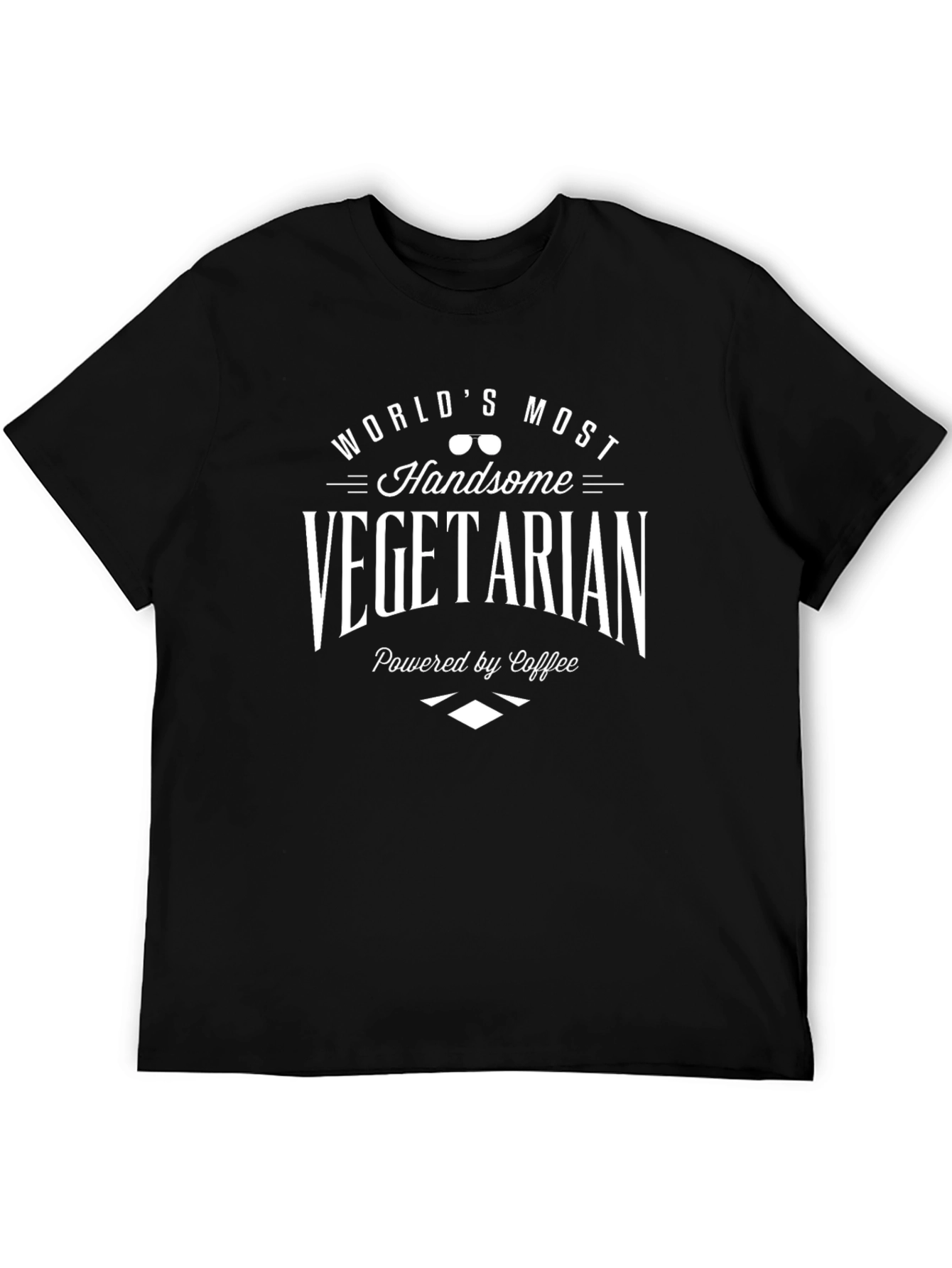 Worlds Most Handsome Vegetarian - Funny Graphic Tee