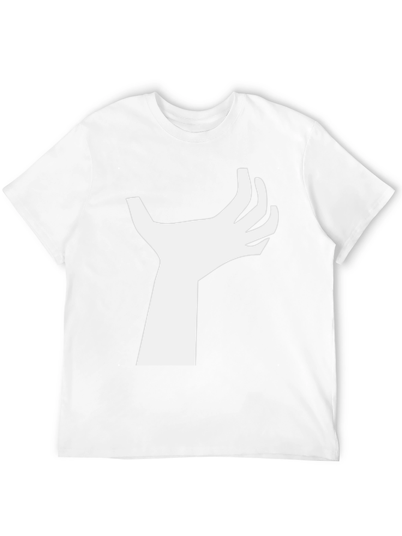 Abstract Hand Graphic Tee - Black